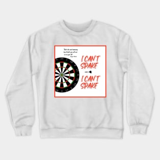 i can't spake wayne mardle commentary red letters 1 Crewneck Sweatshirt